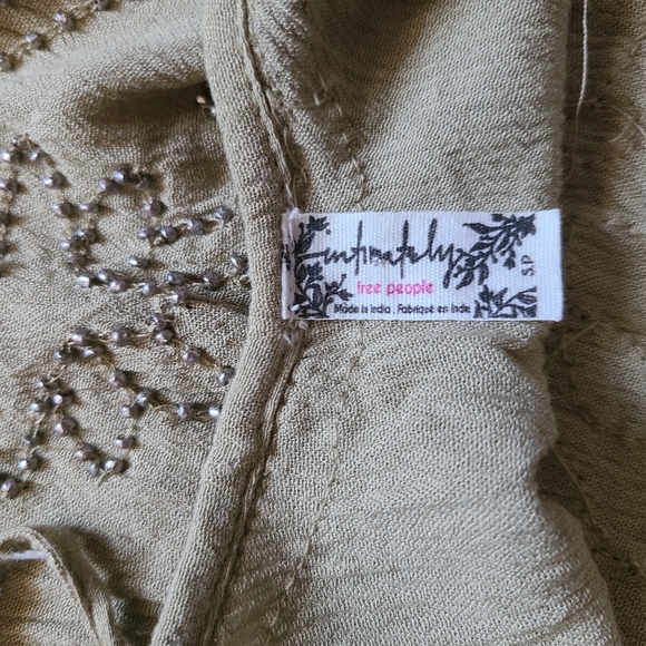 FREE PEOPLE🌹 Embellished Flowy Bead Top - Picture 11 of 12